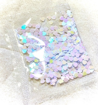 画像有り- ハートのネイルパーツ ホワイト 70円